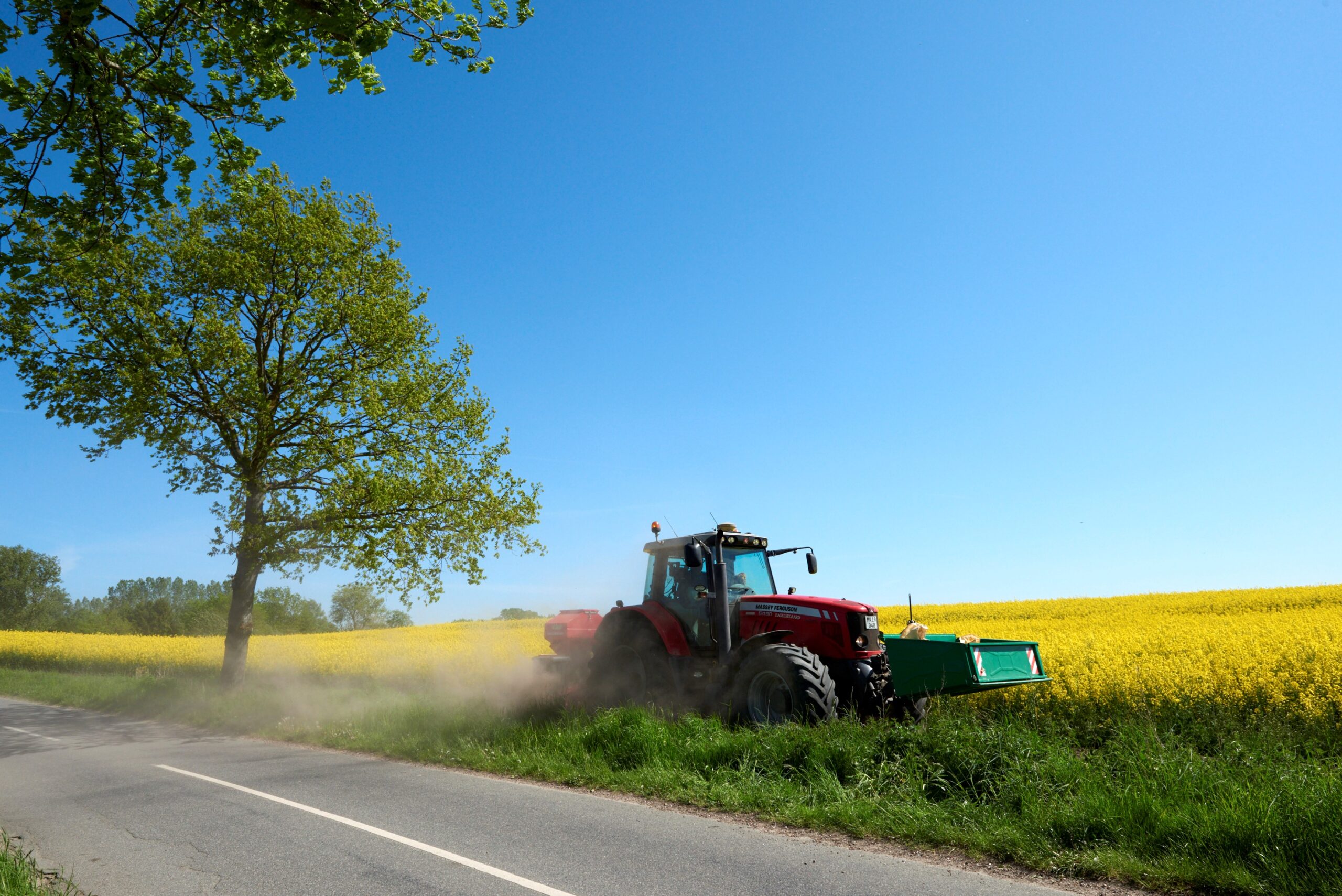 traktor i mark